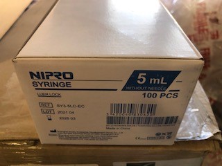 BOITE DE SERINGUE 5 ML NIPRO