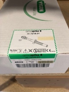 spike PERFORATEUR DE POCHE DE SOLUTIONS INTRAVEINEUSE QIMOSPIKE B - AVEC QIMO FEMELLE - QIMONO - BTE DE 50