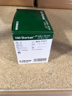 AIGUILLE HYPODERMIQUE UU - 21 G - 40 MM - VERT - BISEAU NORMAL - STERICAN - BTE DE 100