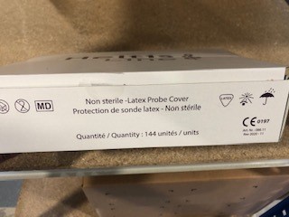 PROTECTION DE SONDE - LATEX - 3,5 X 20 CM - NON STERILE - NON LUBRIFIE - AMOR GUMMIWAREN - BTE DE 144