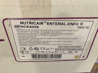 SERINGUE DE NUTRITION ENTERALE AVEC ENFIT - 50 ML - NUTRICAIR - BTE DE 50