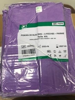 [P3SP6] PYJAMA BLOC PARME XXL