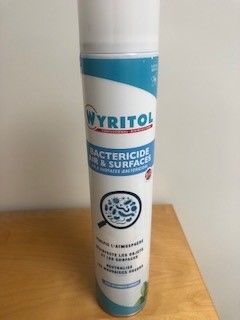 [259267] DESODORISANT DESINFECTANT WYRITOL BACTERICIDE PARFUM MENTHE 750 ML