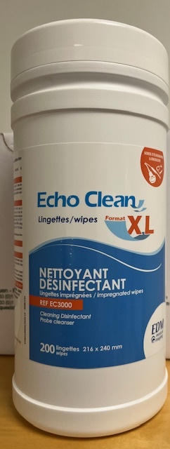 lingettes echo clean pour sonde écho EDM