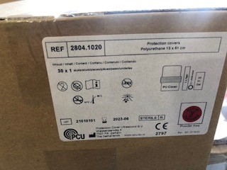 [2804.1020] Protection de sonde stérile en PU 130X610mm+maintiens+gel+champ bte 30