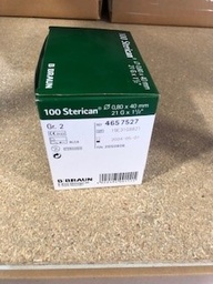 [4657527] AIGUILLE HYPODERMIQUE UU - 21 G - 40 MM - VERT - BISEAU NORMAL - STERICAN - BTE DE 100