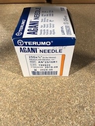 [AN2516R1] TERUMO AIGUILLE HYPODERMIQUE UU - 25 G - 16 MM - ORANGE - BISEAU LONG - AGANI - BTE DE 100