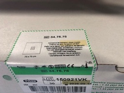 [34.75.75] CHAMP OPERATOIRE TROUE ADHESIF - 2 COUCHES - 75 X 75 CM - TROU DIAM 8 CM - SIMPLE EMBALLAGE - SACHET 1 - BTE DE 30 (vygon)