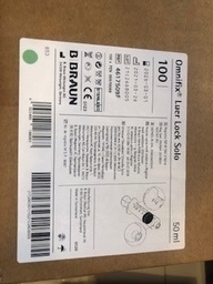 [4617509F] SERINGUE 3 PIECES - UU - 50 ML - EMBOUT LUER LOCK - OMNIFIX - BTE DE 100