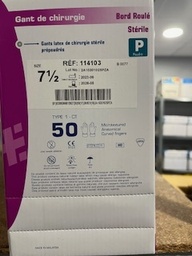 [114103] 114103 gant latex stérile poudré 7.5