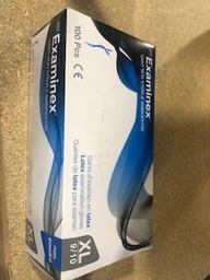 [445005XG] EXAMINEX GANT EXAMEN LATEX - NON POUDRE - NON STERILE - AMBIDEXTRE - TAILLE 9/10 - XL